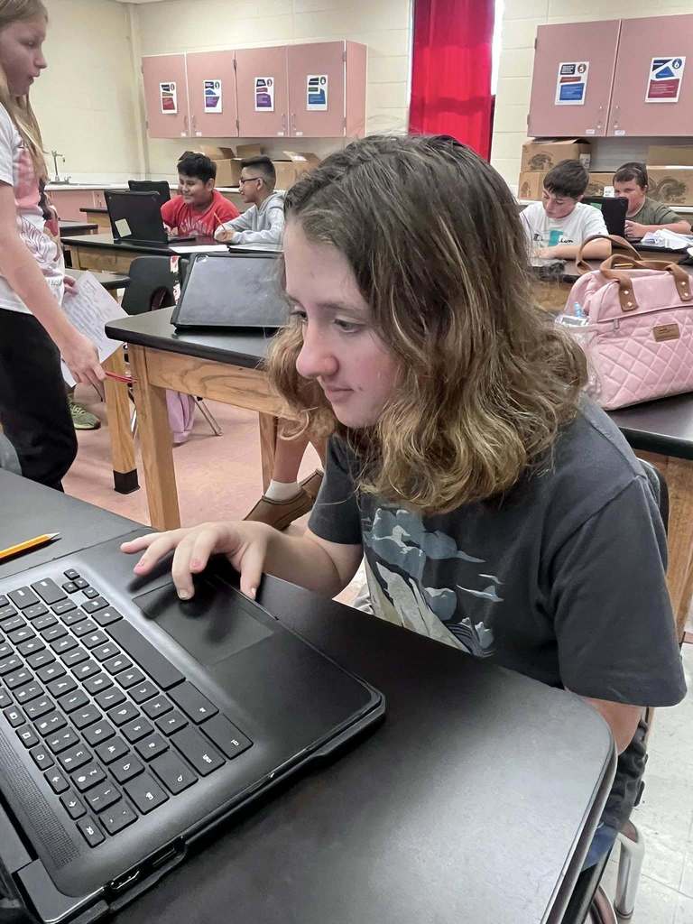 Science work with Mr. Silvers