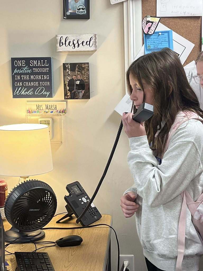 Photo of the new CCMS morning news team.