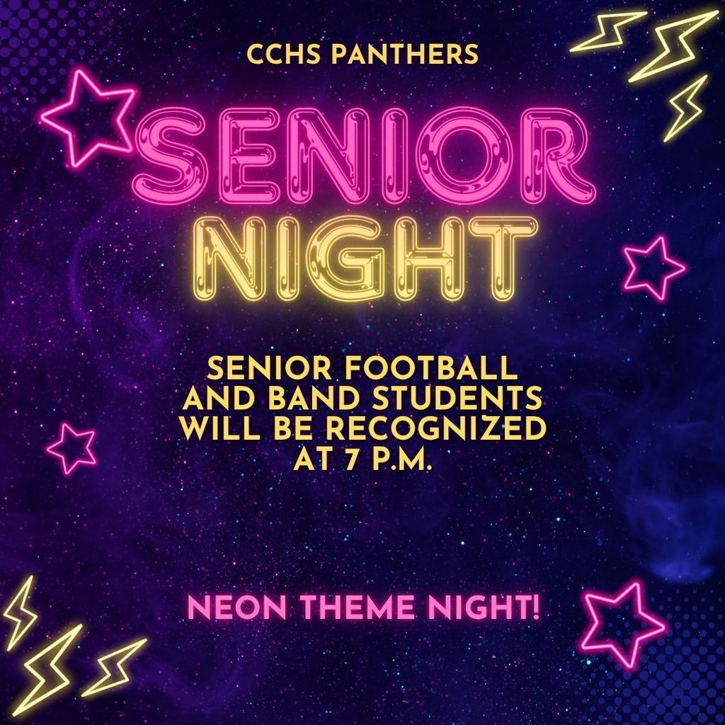 senior night flyer