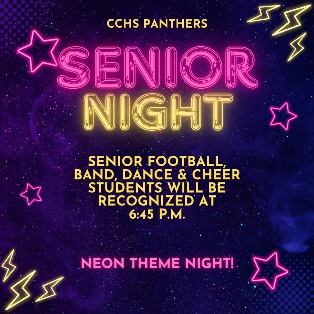 senior night flyer
