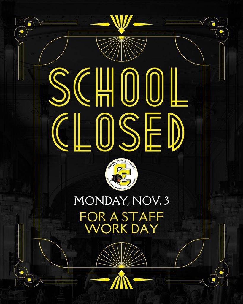 school closed flyer