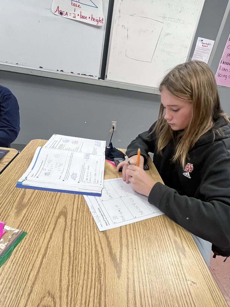 Students working on Math