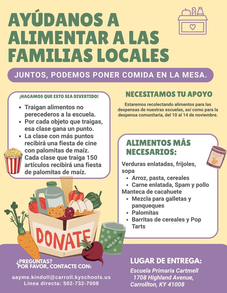 food drive flyer