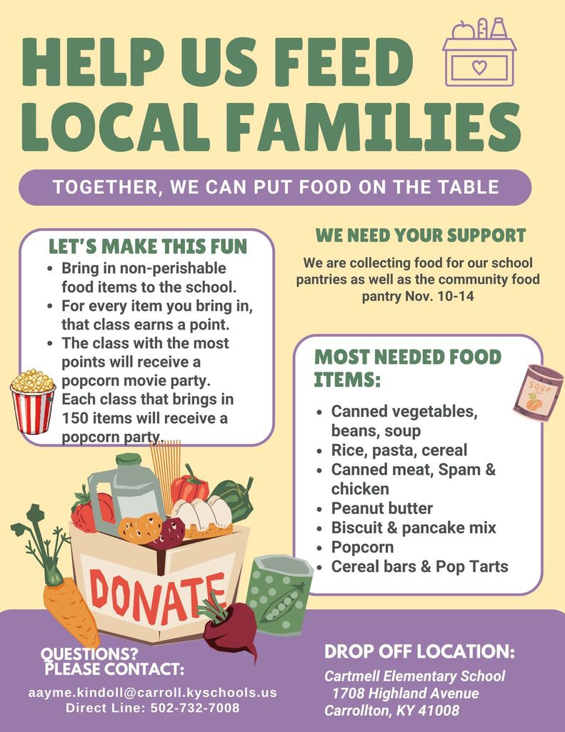 food drive flyer