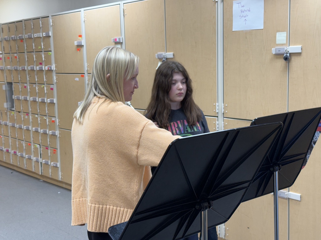 CCHS Band helping out.