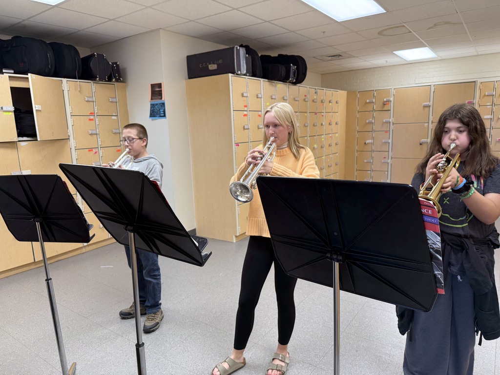 CCHS Band helping out.