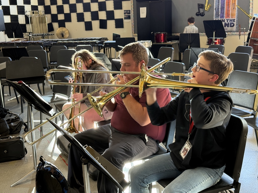 CCHS Band helping out.
