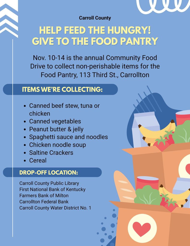 food drive flyer