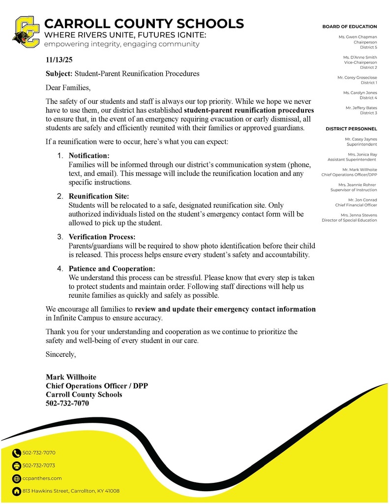 Reunification procedures