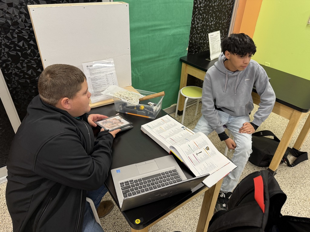 Students completing labs in the careers class.