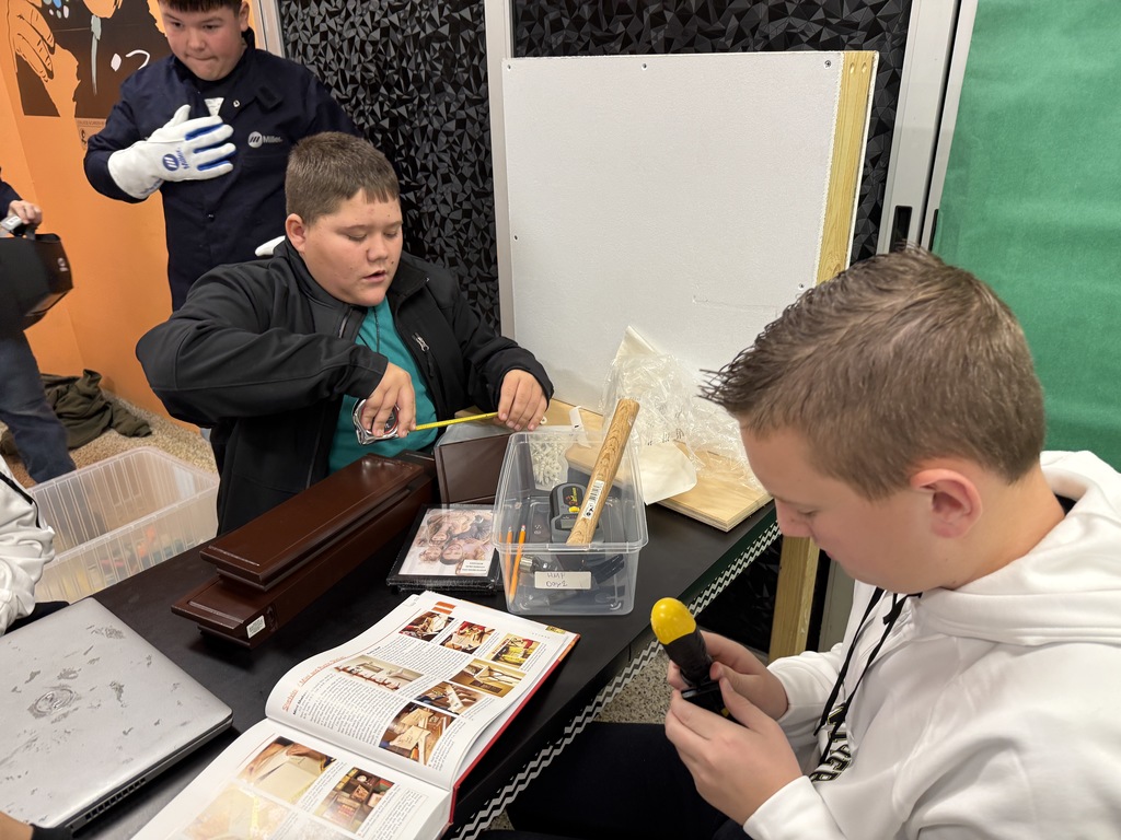 Students completing labs in the careers class.