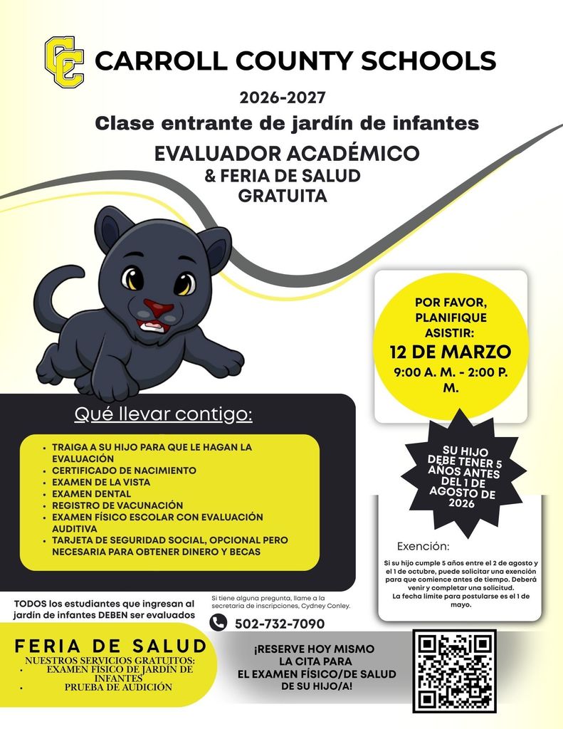 Incoming Kindergarten Information