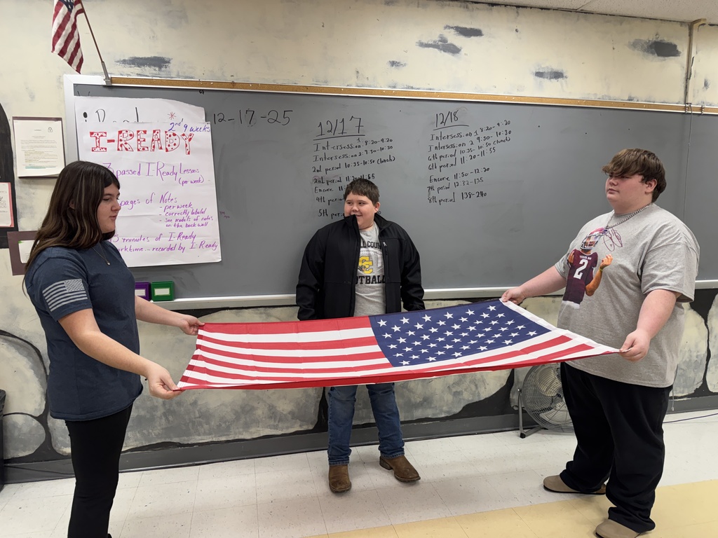 learning to fold US flag
