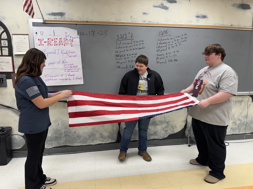learning to fold US flag