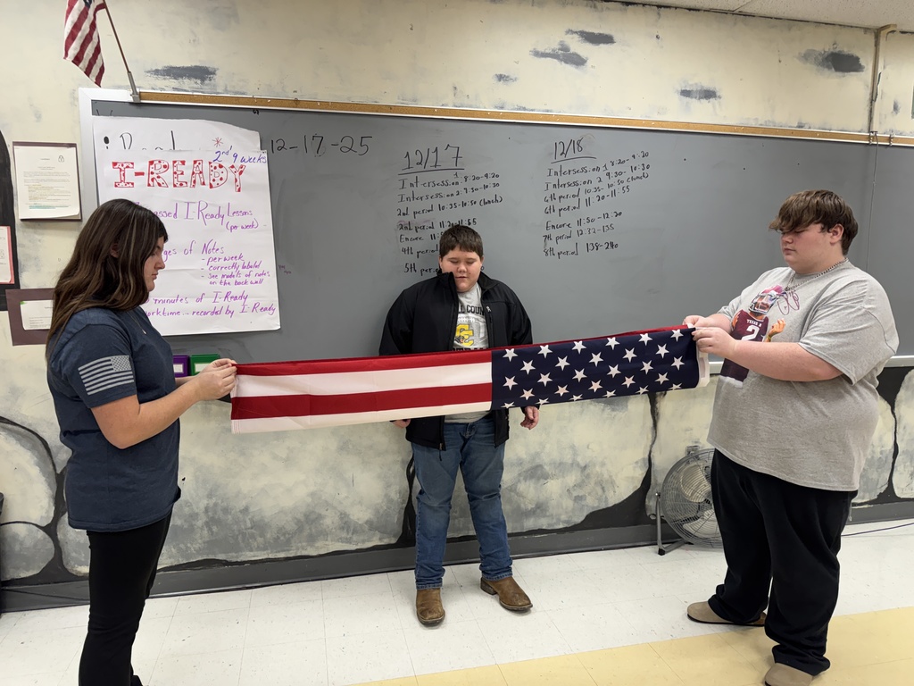 learning to fold US flag