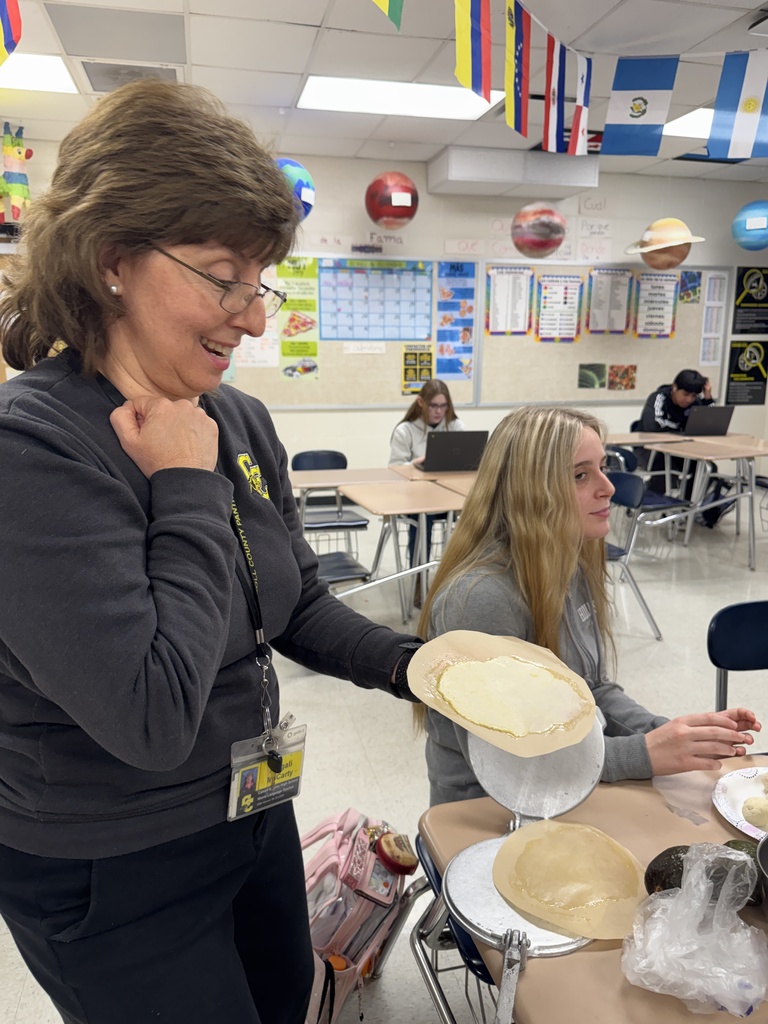 teacher with tortilla