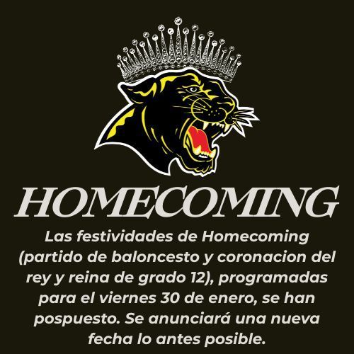 Homecoming cancelled flyer