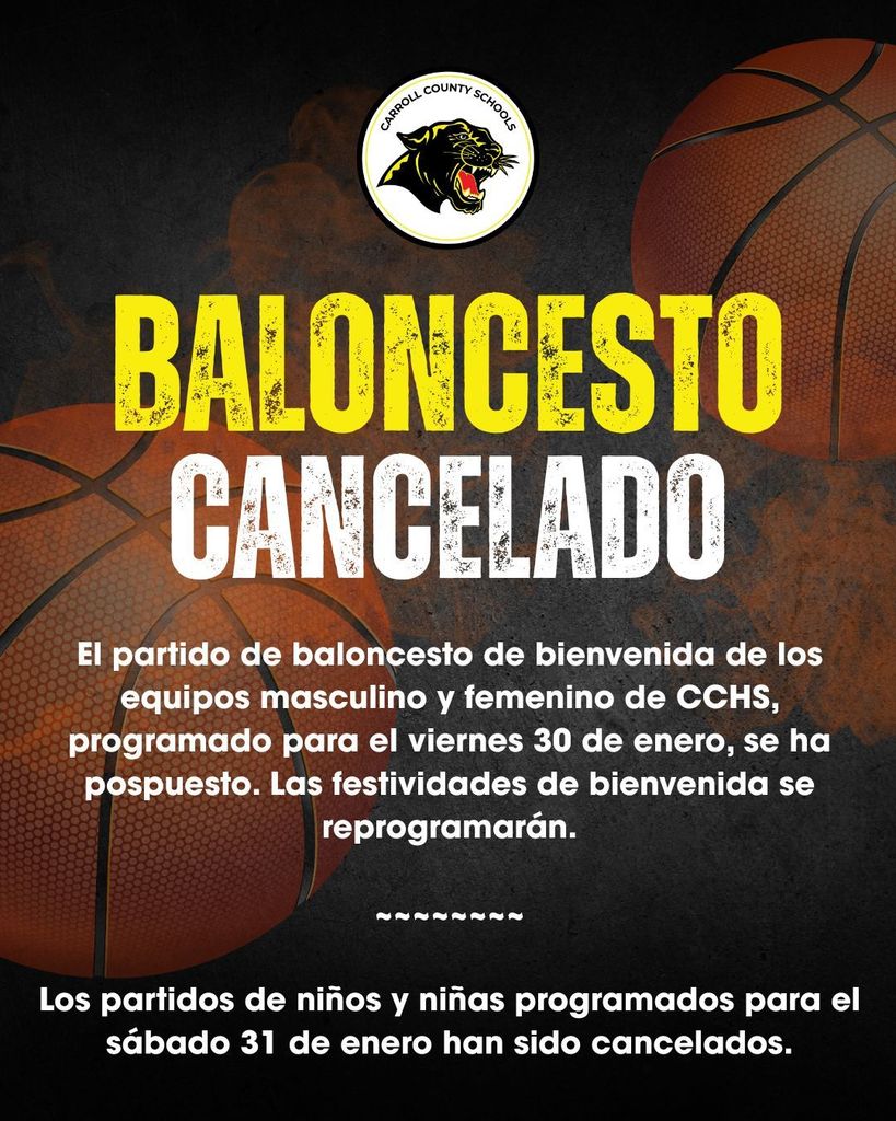 Basketball games cancelled