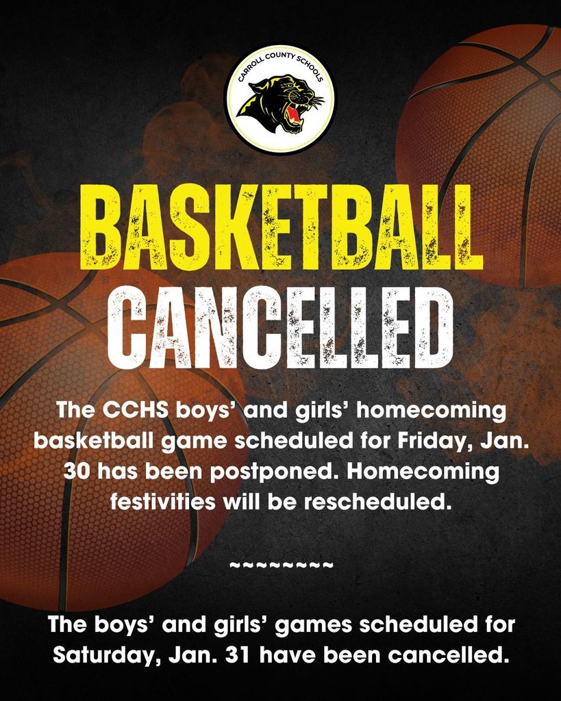 Basketball games cancelled