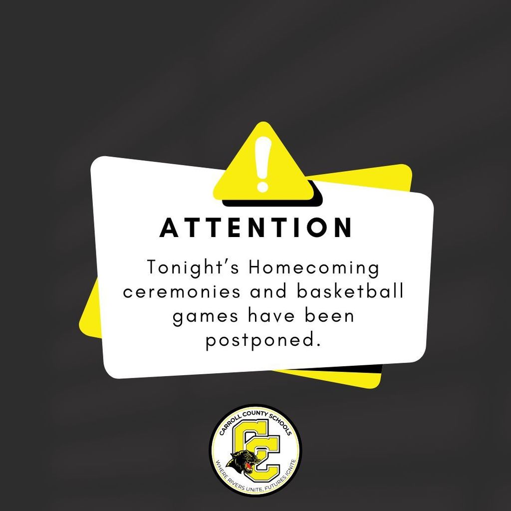 Homecoming cancelled flyer