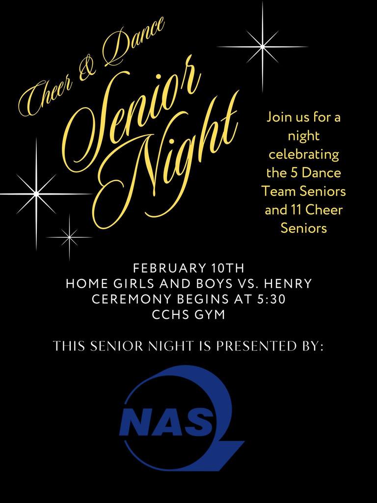senior night flyer