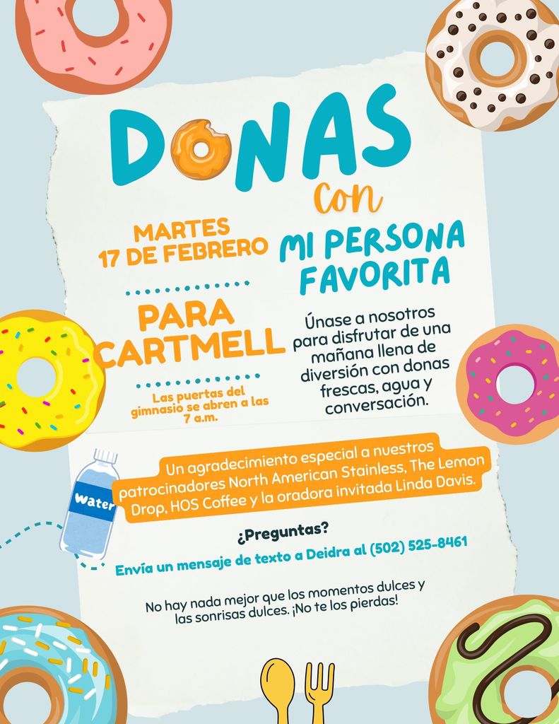 Donuts With My Favorite Person is Tomorrow!