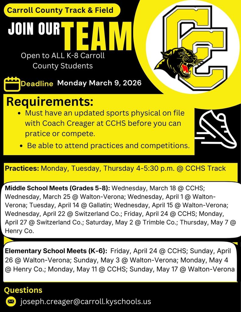 track team flyer