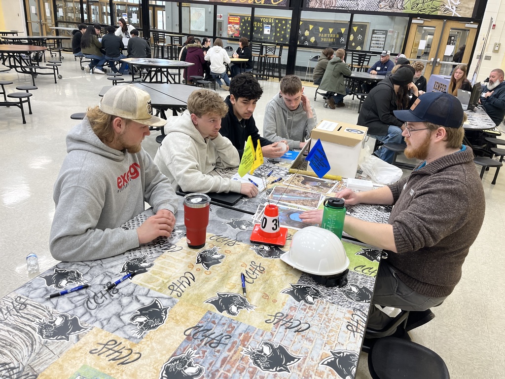 Students at Career Cluster Friday