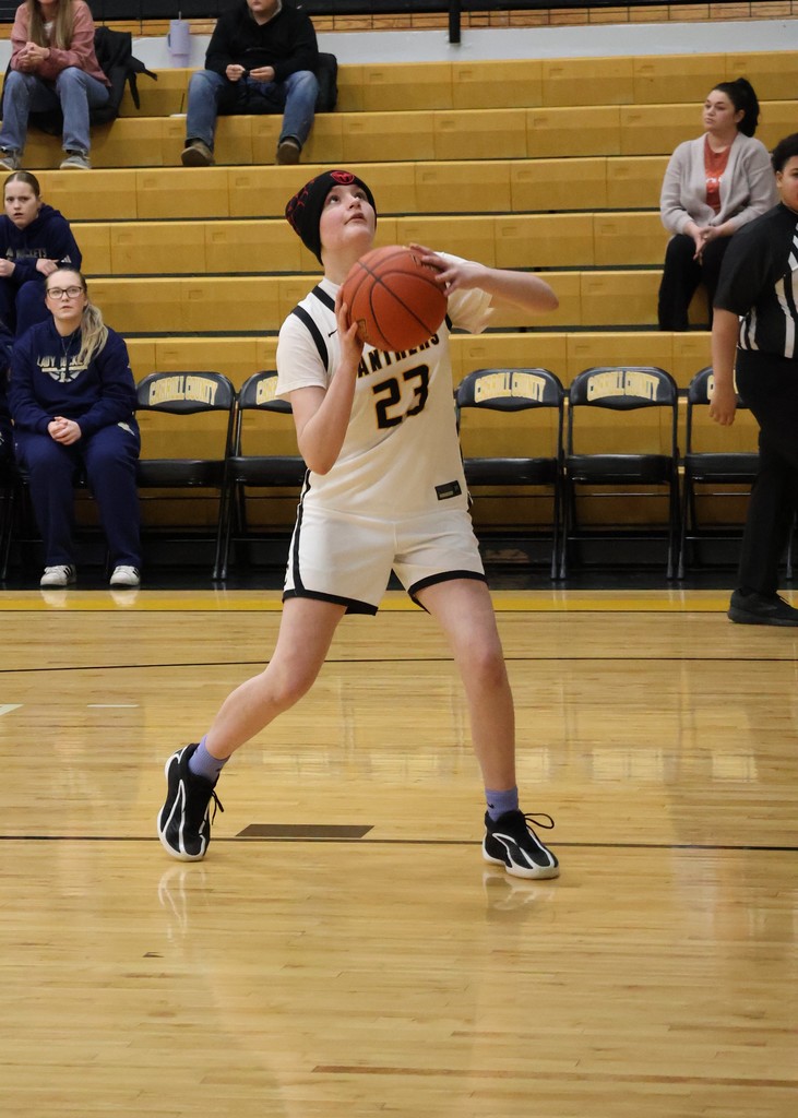 girl playing basketball
