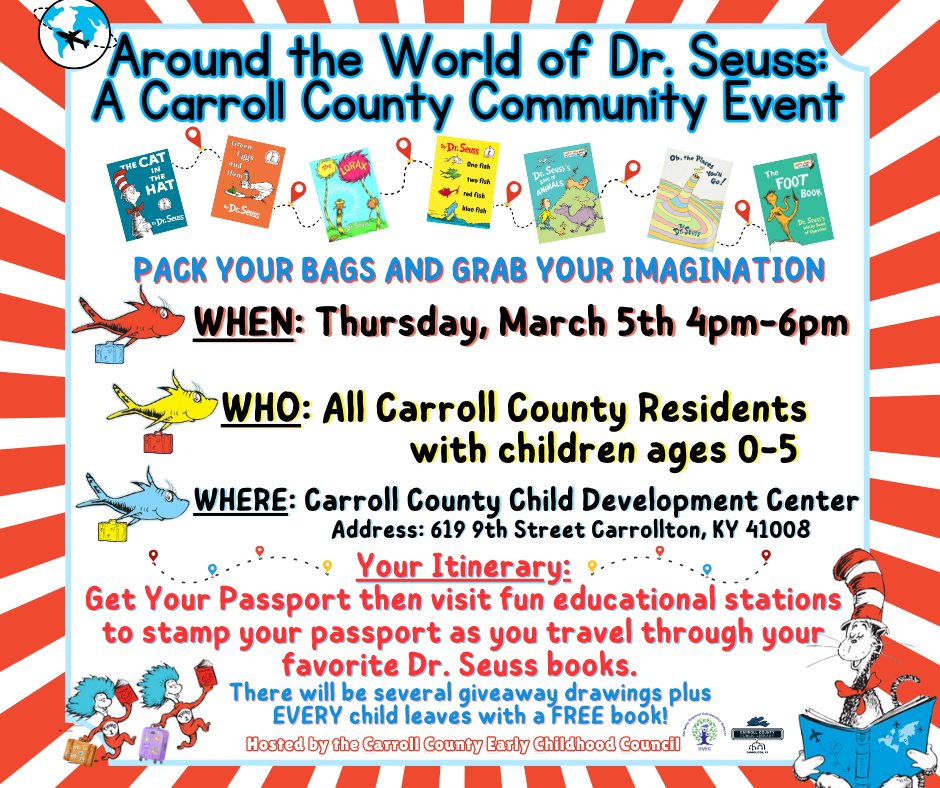 Dr. Seuss event flyer