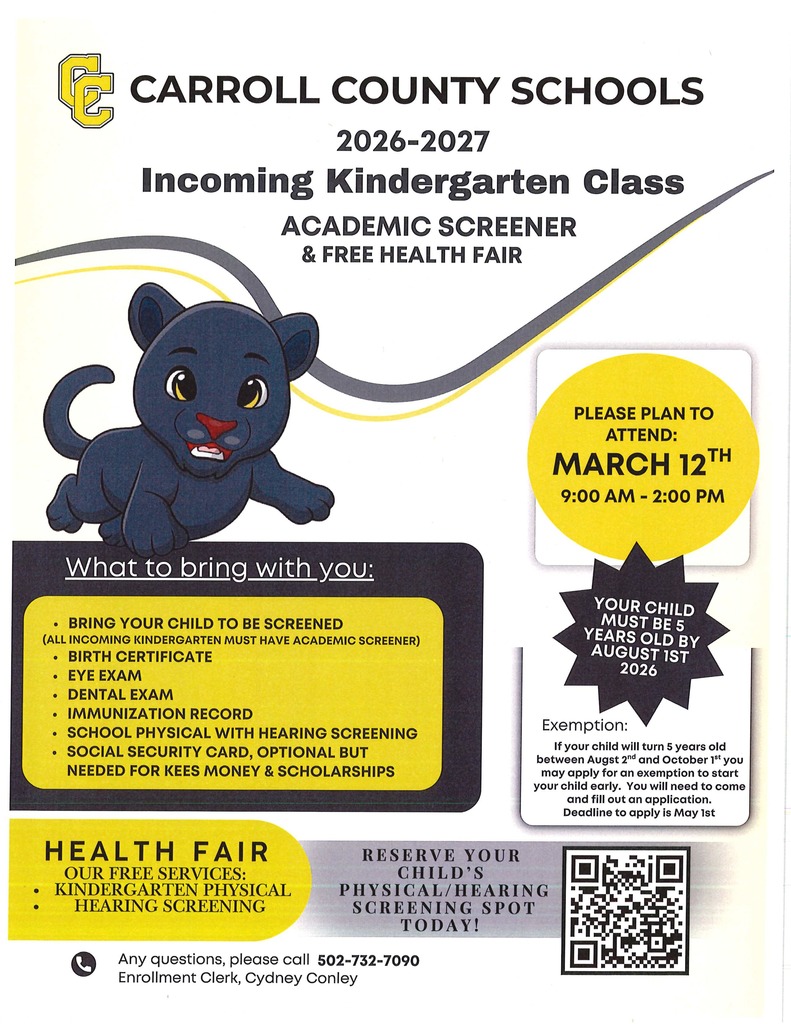 academic screener flyer English version