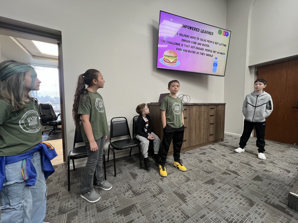 students giving presentation