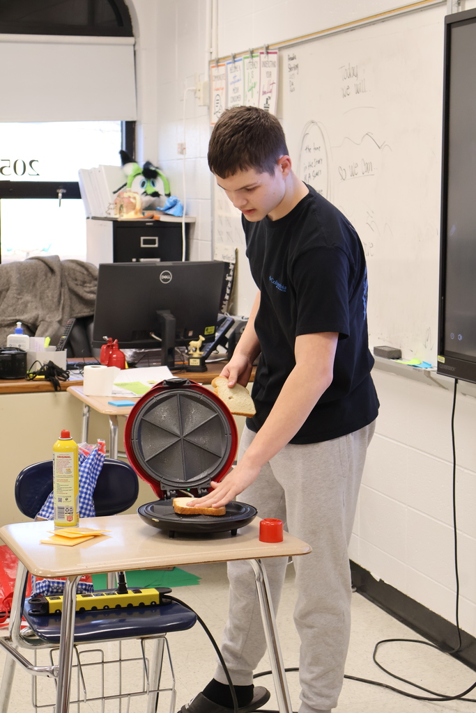 student giving speech