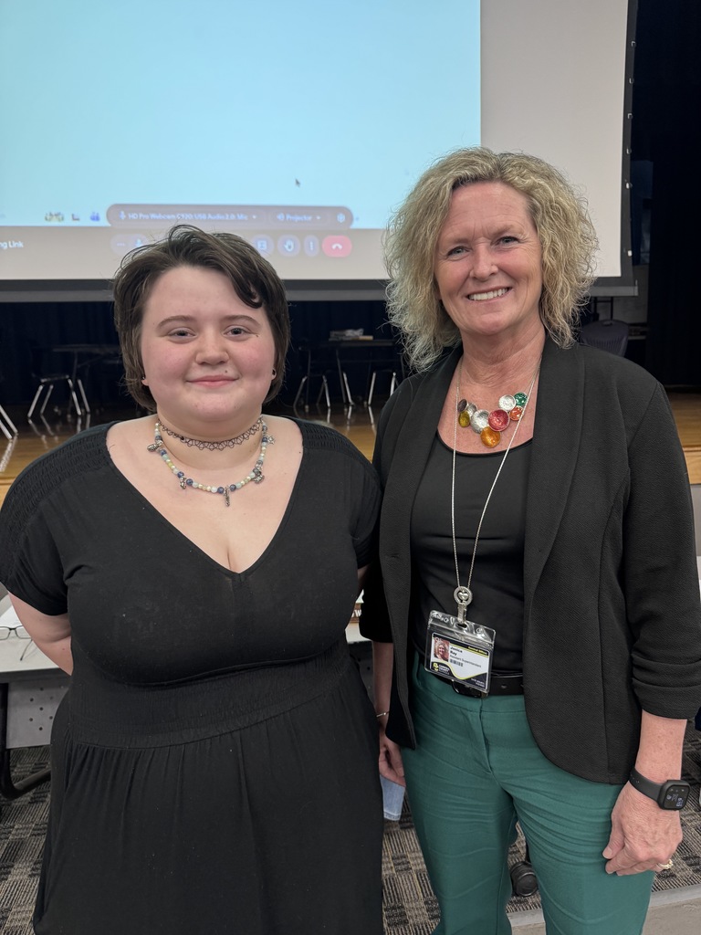 student with assistant superintendent