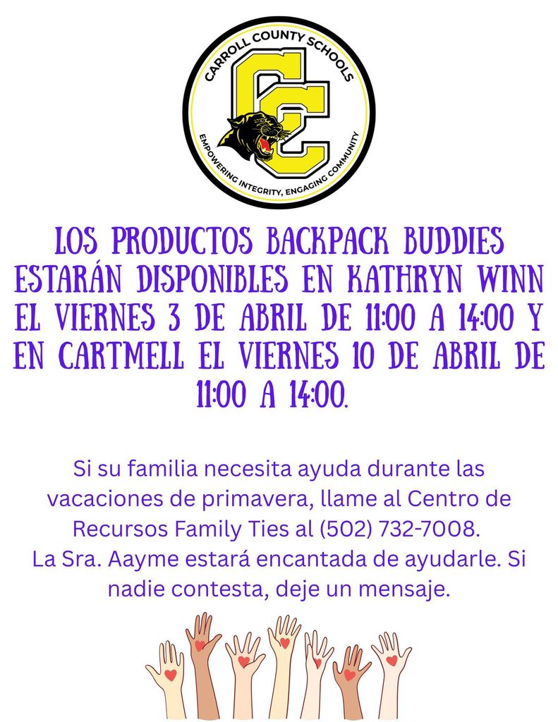 Backpack Buddies Spanish version