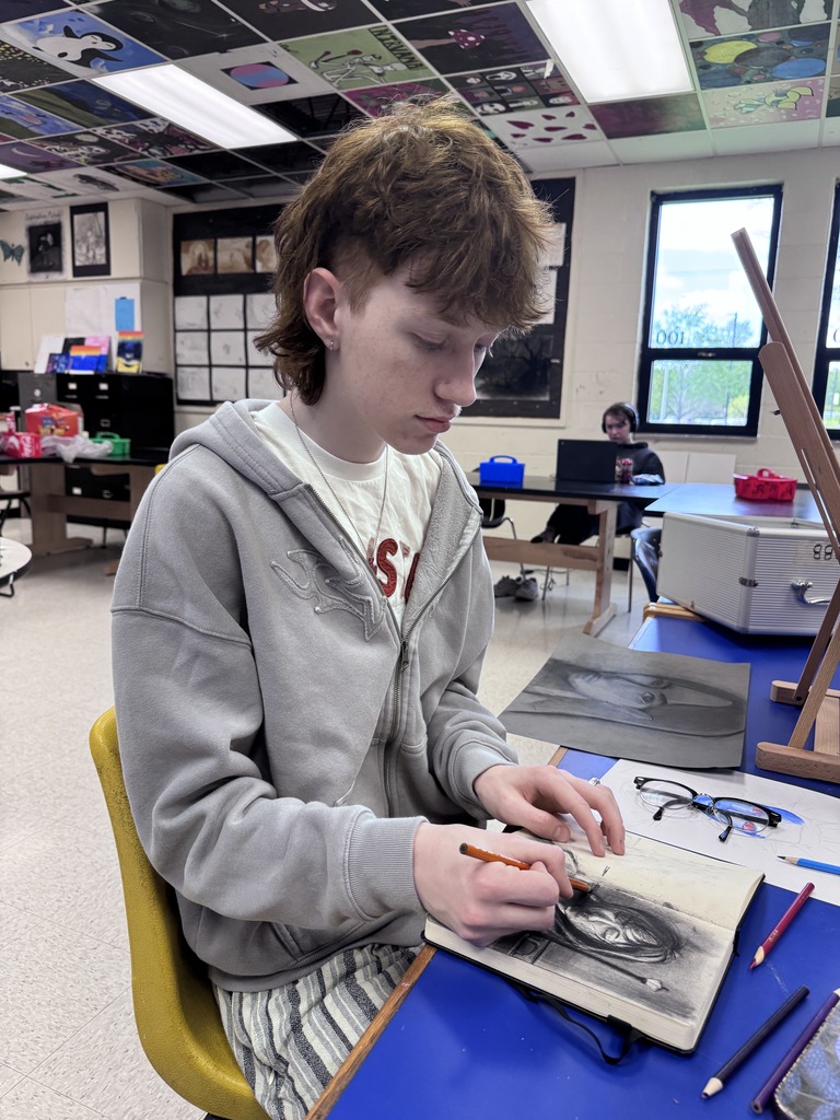 student drawing