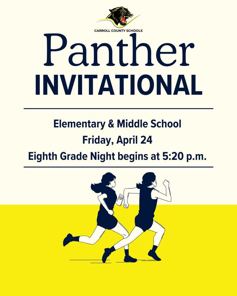 Panther track meet flyer English version