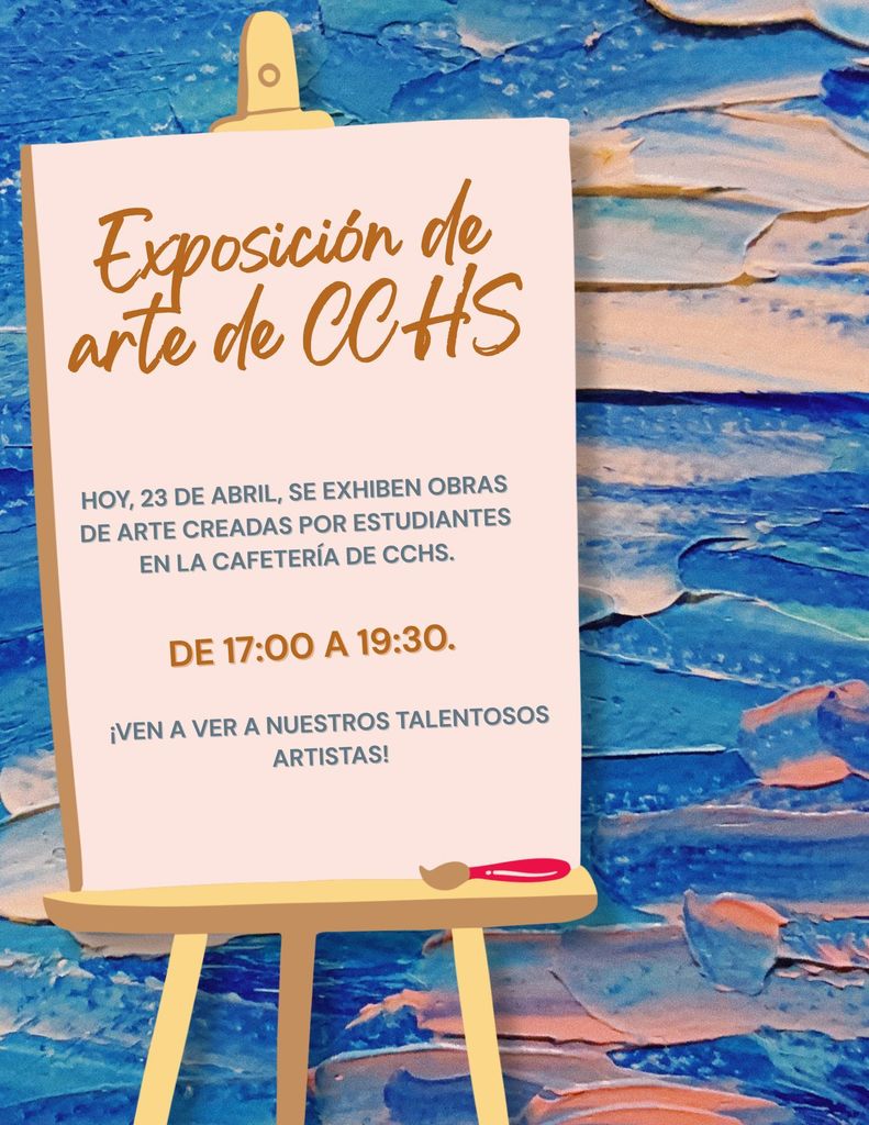 Art show flyer Spanish version