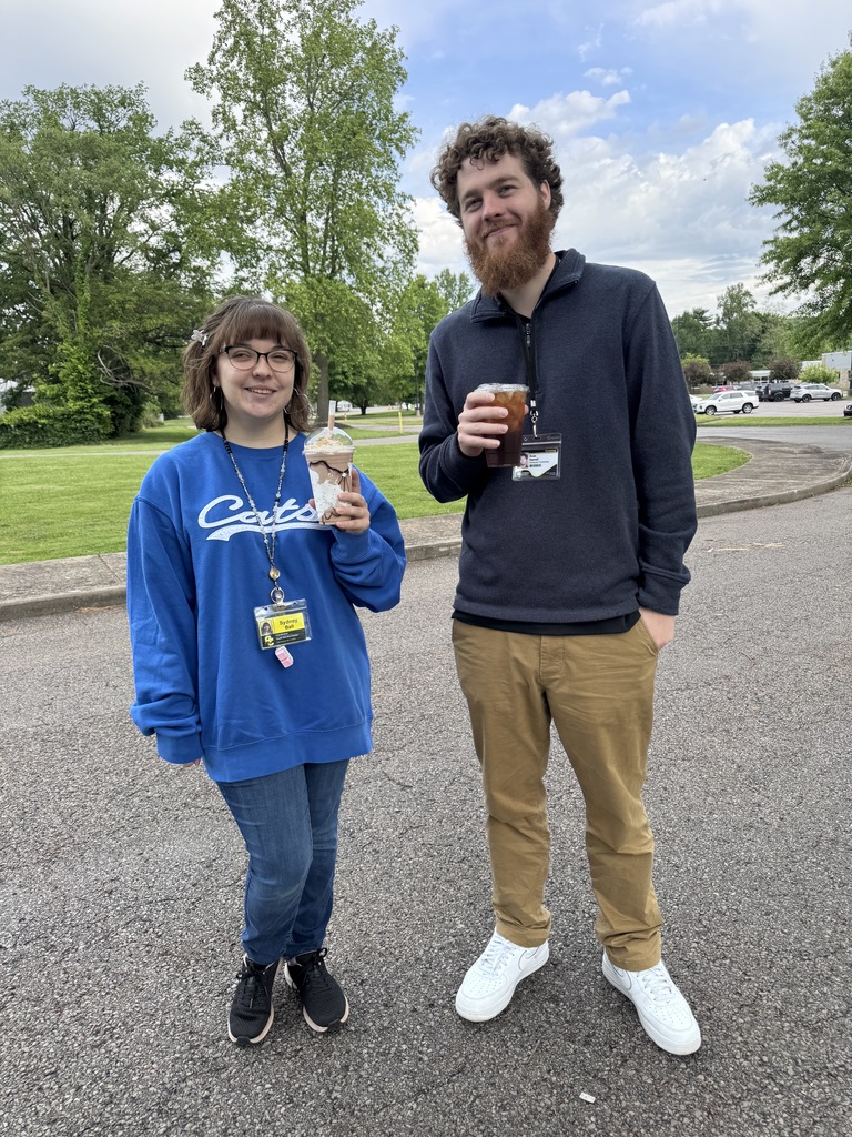 staff enjoying coffee