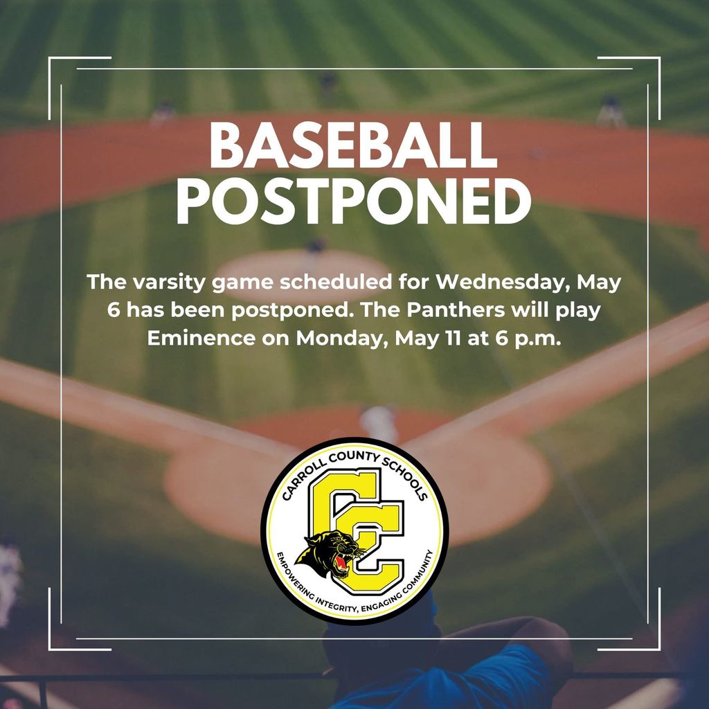 Baseball postponed English