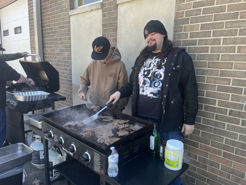 Students cooking for Staff Appreciation Week