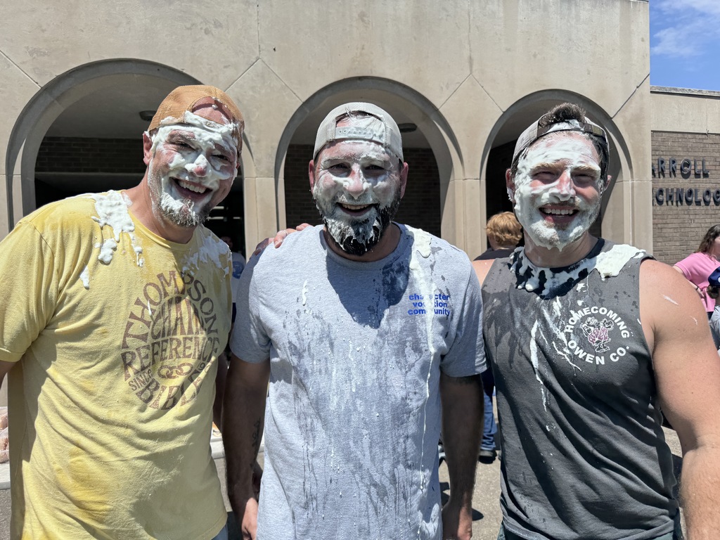 Teachers get pie in the face