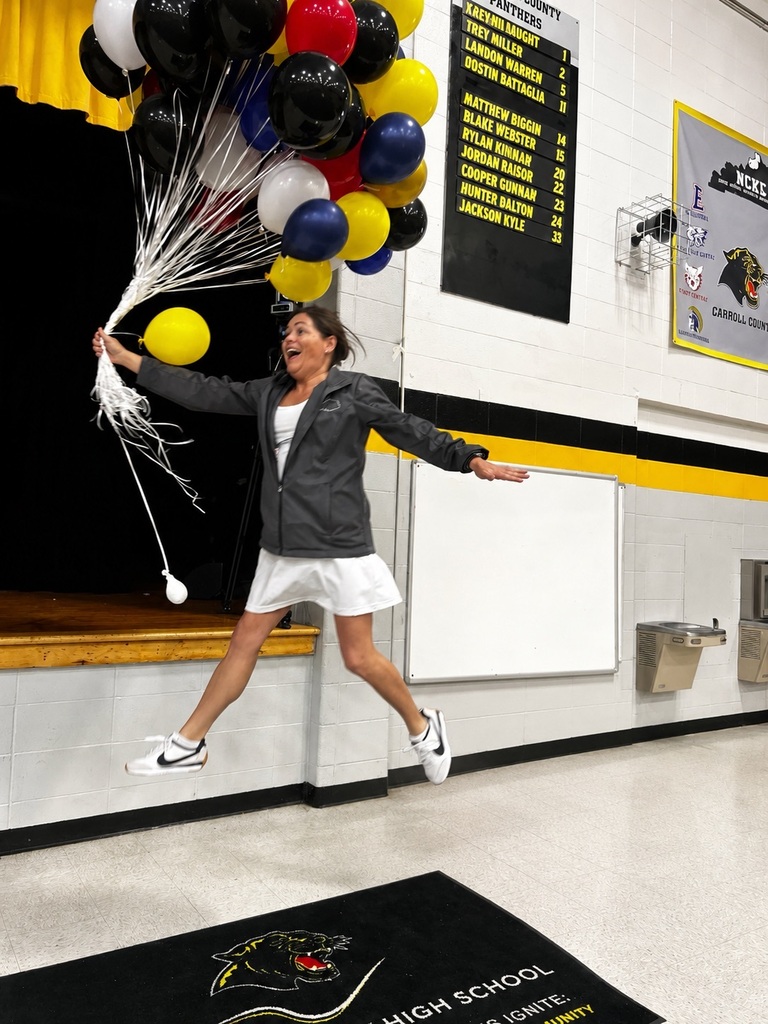jumping with balloons
