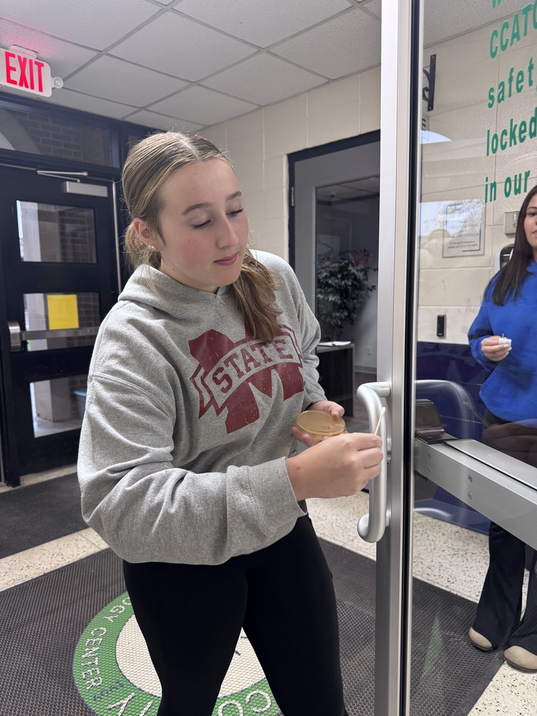Nursing student swabbing for germs
