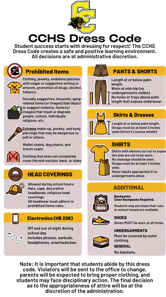 CCHS dress code