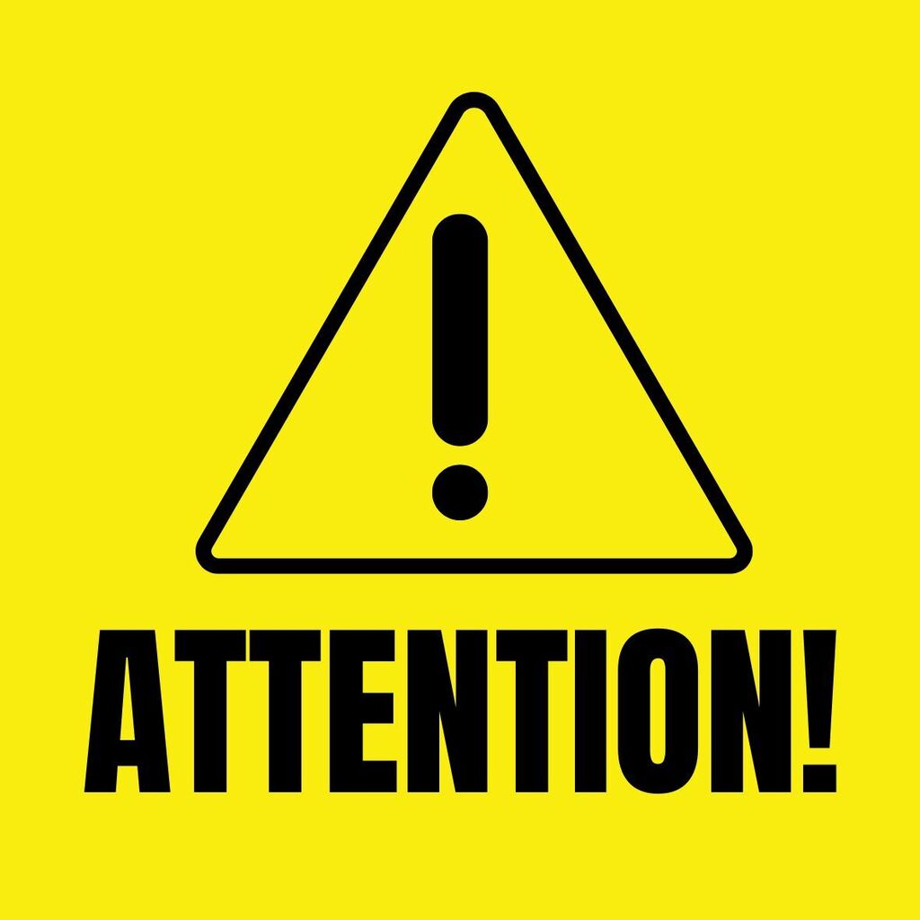 Attention sign