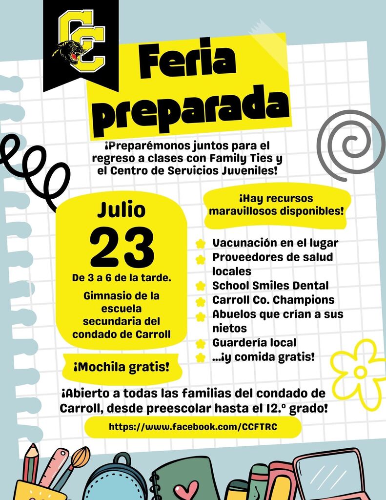 Ready Fair flyer Spanish version
