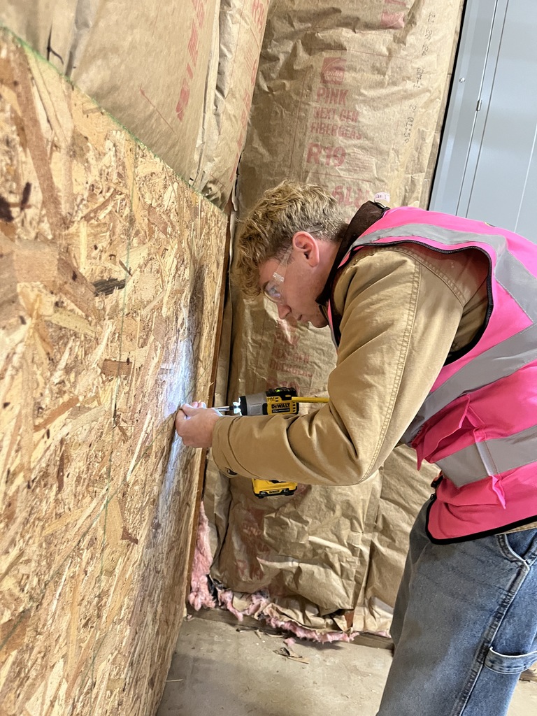 putting a screw in plywood