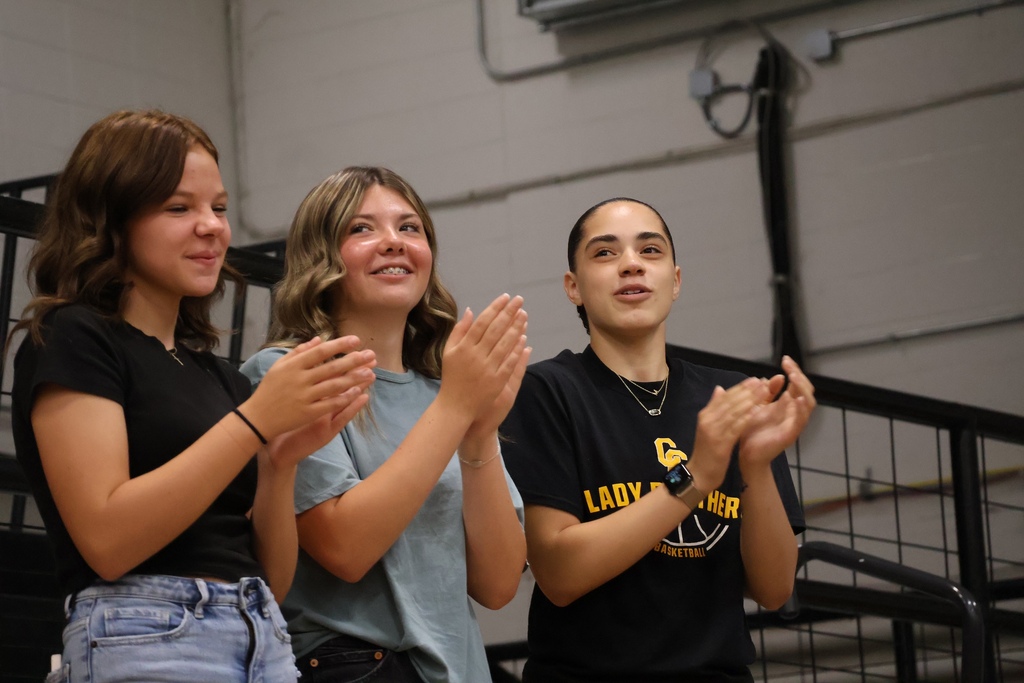 Students clapping