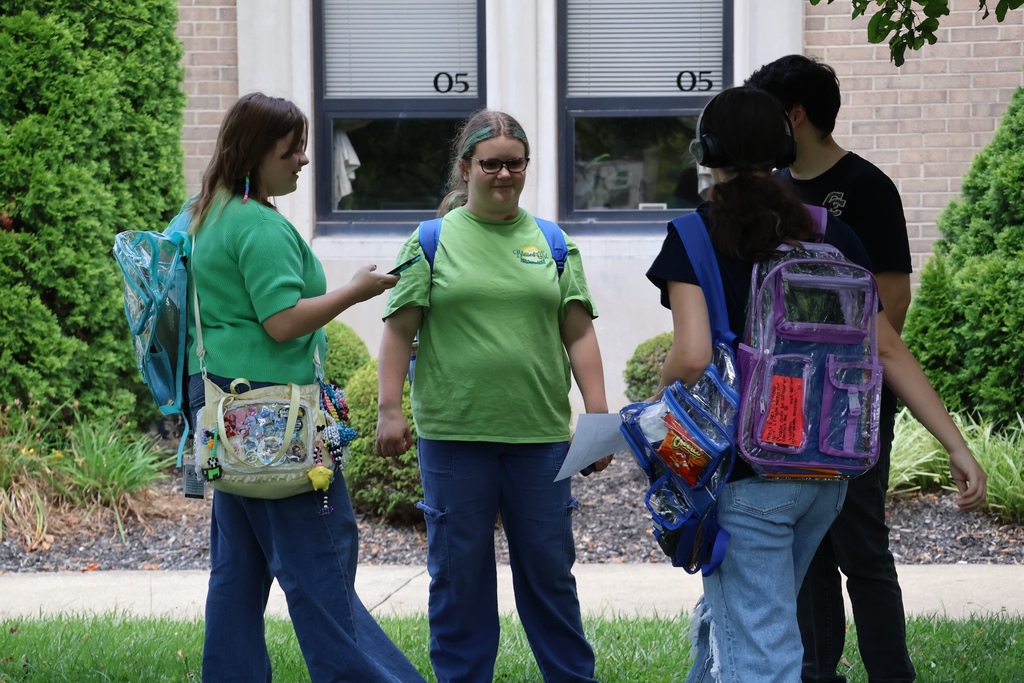 Students talking